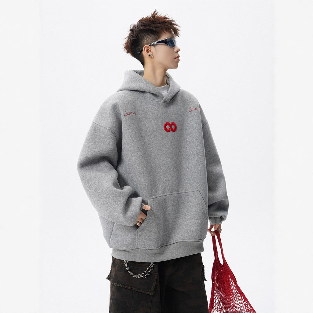 Infinity - Heavyweight Vintage Letter Embroidery Hoodie