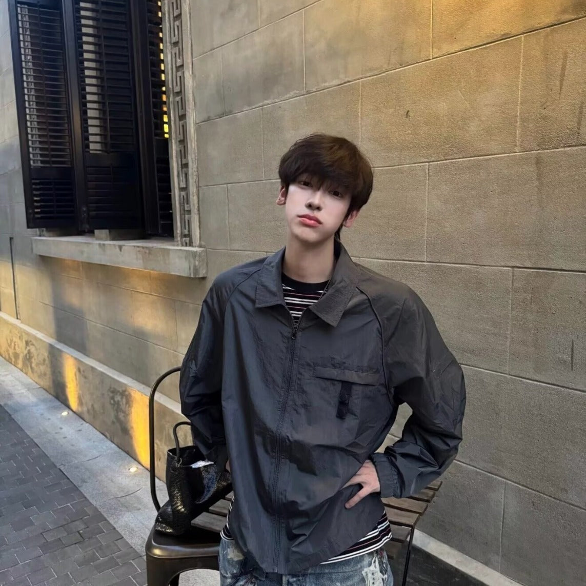 Loose Zip-Up Jacket
