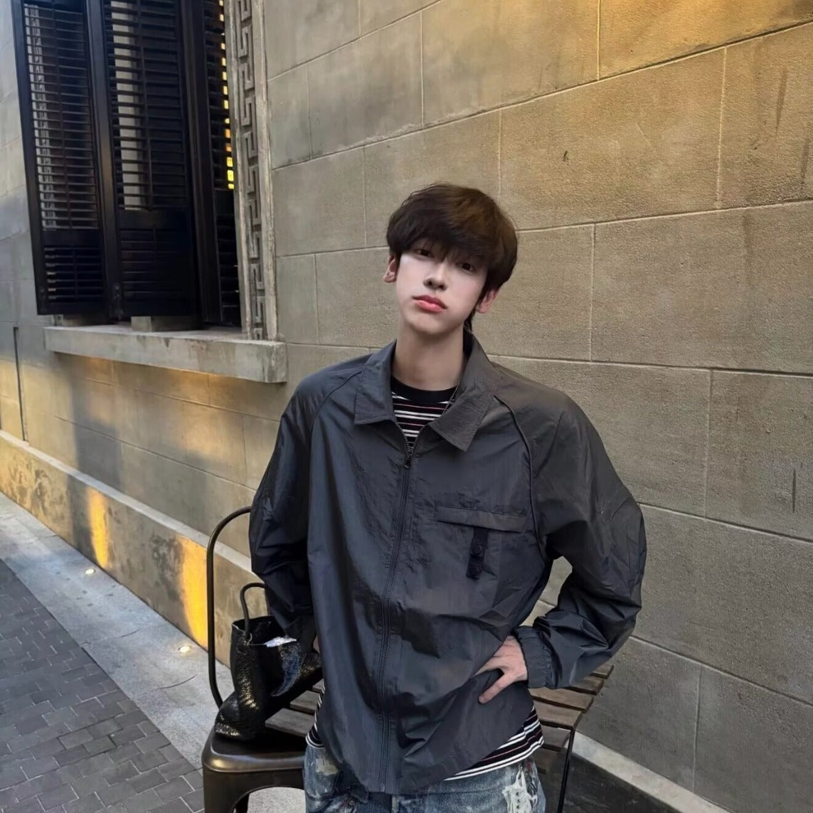 Loose Zip-Up Jacket