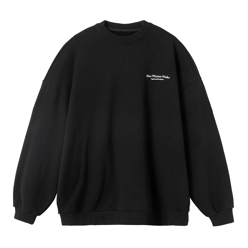 Printed Round Neck Hoodie