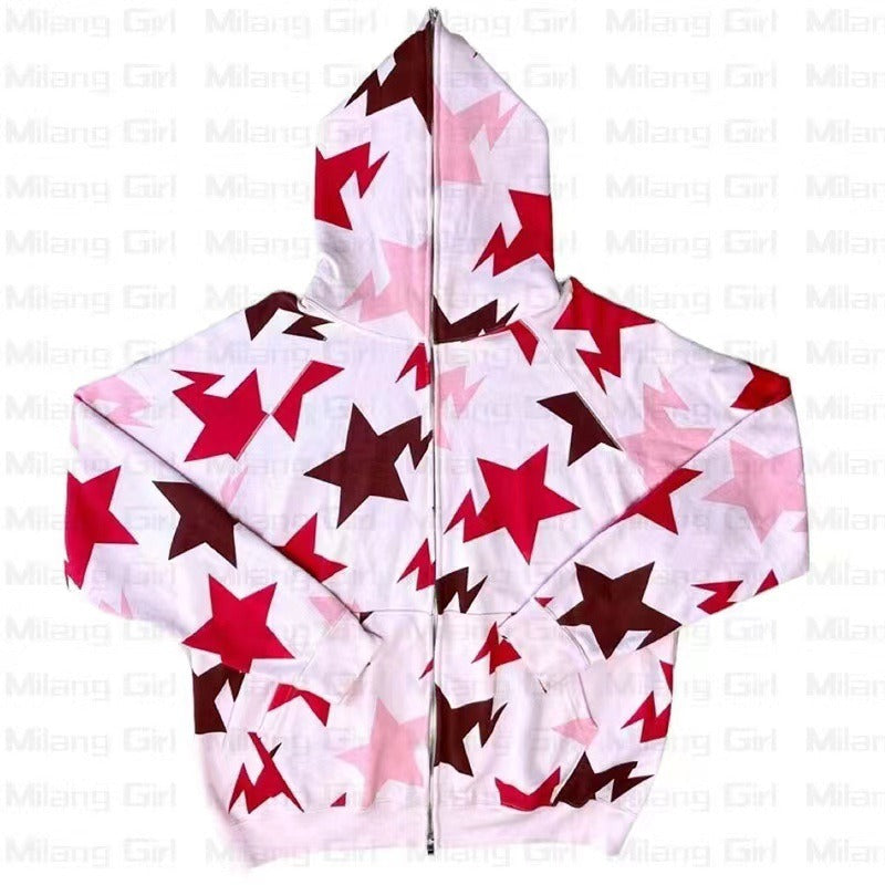 Star Style Looped Hoodie