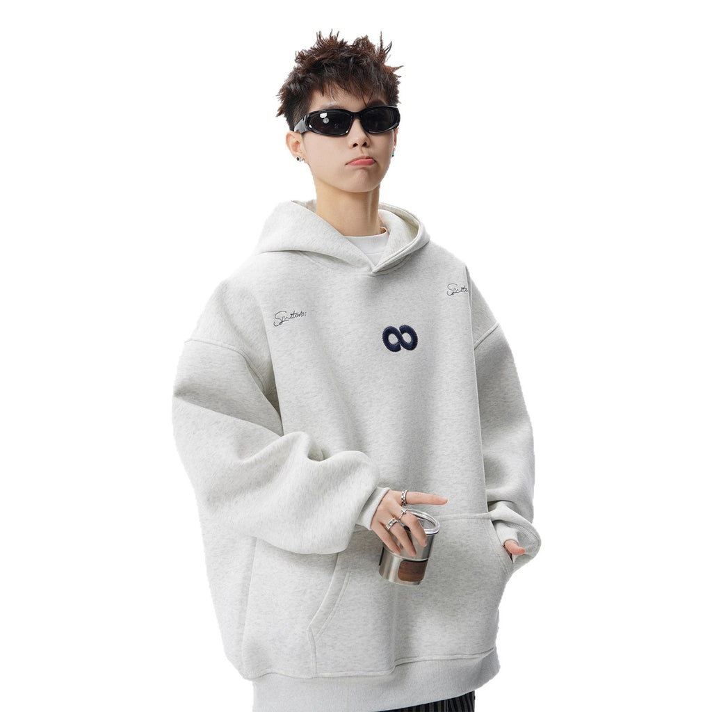 Infinity - Heavyweight Vintage Letter Embroidery Hoodie