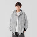 Style Textured Hoodie Autumn Vintage Streetwear High-Street Heavyweight