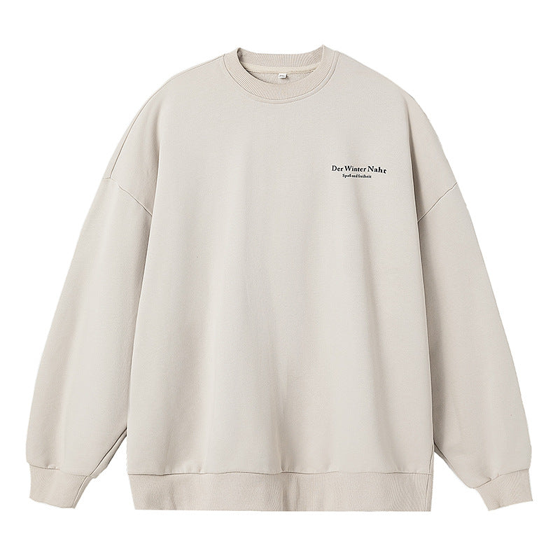 Printed Round Neck Hoodie