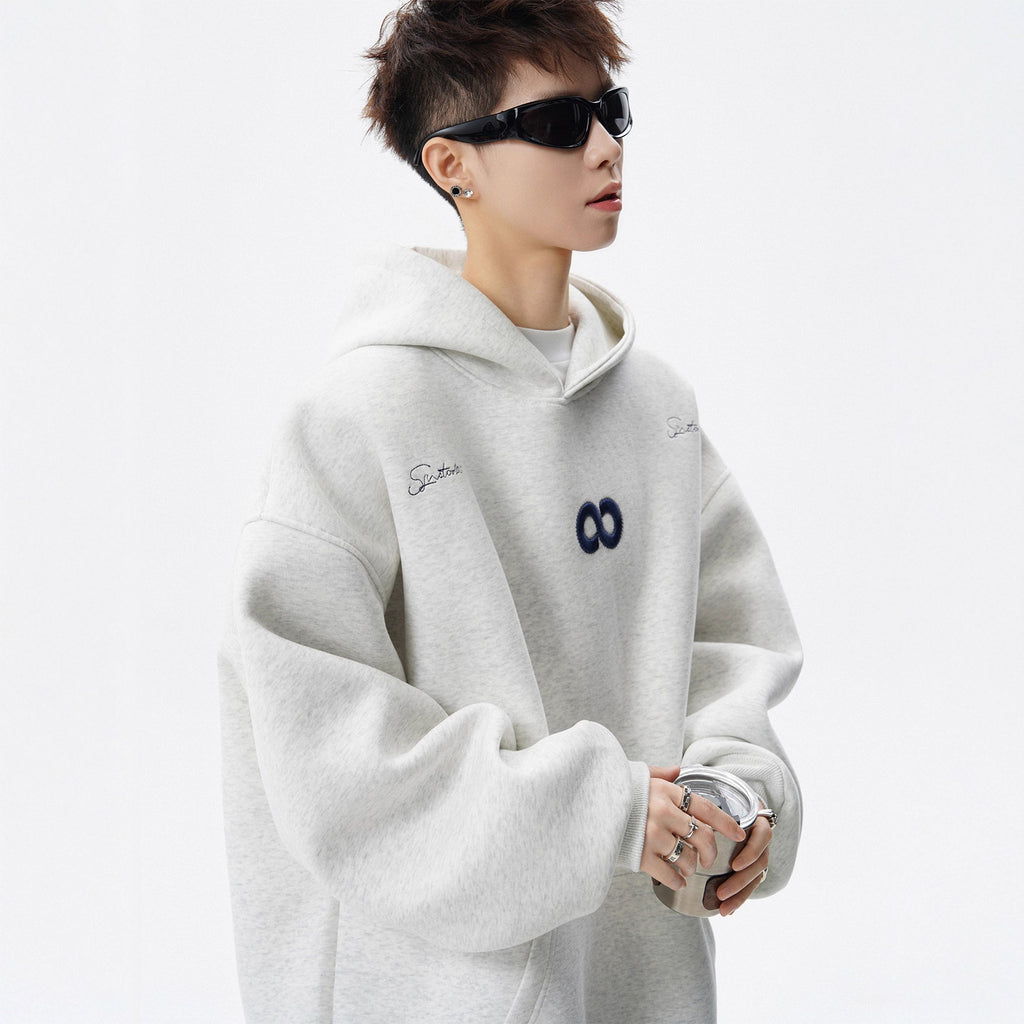 Infinity - Heavyweight Vintage Letter Embroidery Hoodie