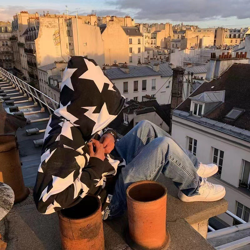 Star Style Looped Hoodie