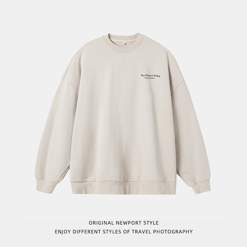 Printed Round Neck Hoodie